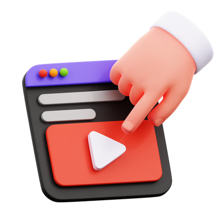 Video Play 3D Icon