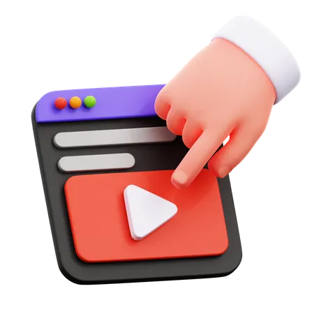 Video Play 3D Icon