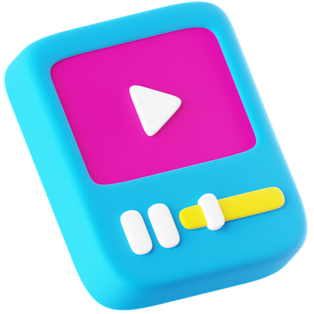 Video Play  3D Icon