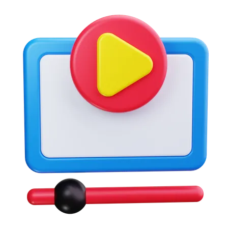 Video Play Button  3D Icon