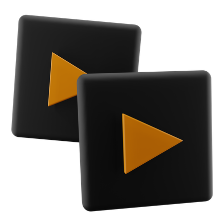 Video Play Button  3D Icon