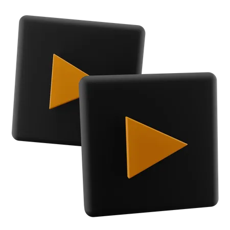 Video Play Button  3D Icon