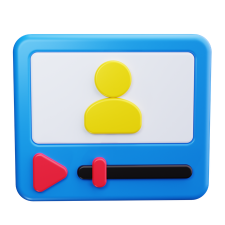 Video Play Button  3D Icon