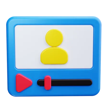 Video Play Button  3D Icon