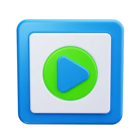 Video Play Button  3D Icon