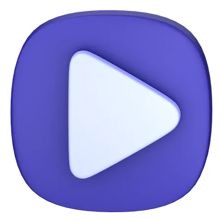 Video Play Button  3D Icon
