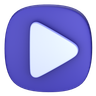 video play button emoji 3d