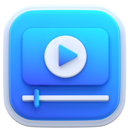 Videoplayer  3D Icon