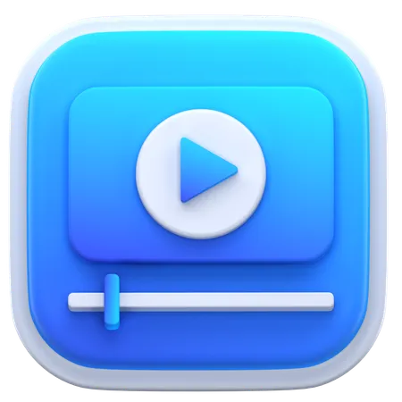 Videoplayer  3D Icon