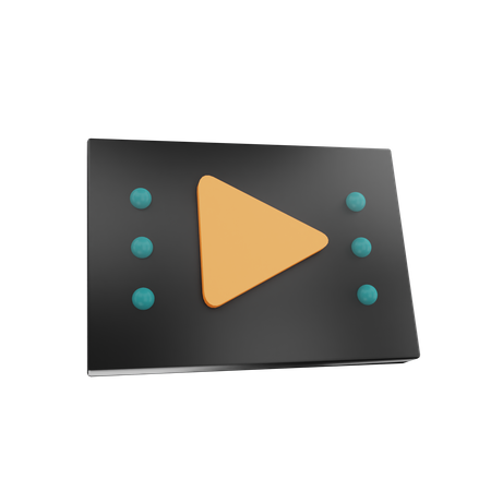 Video Player  3D Icon