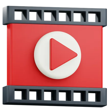 Video Player  3D Icon