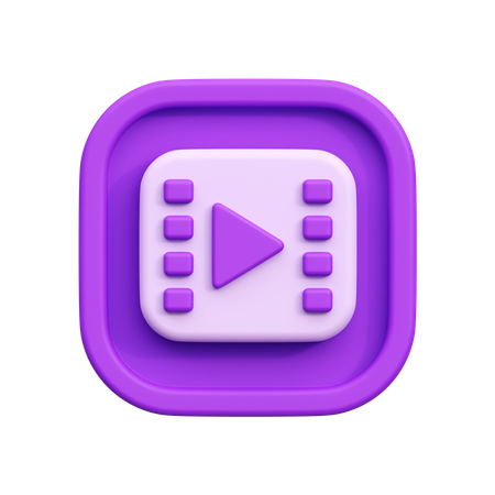 Video Player  3D Icon