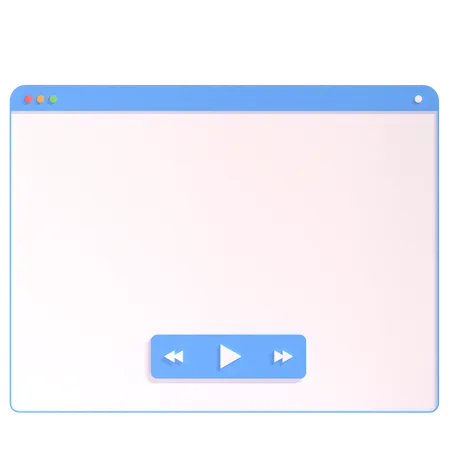 Video Player  3D Icon