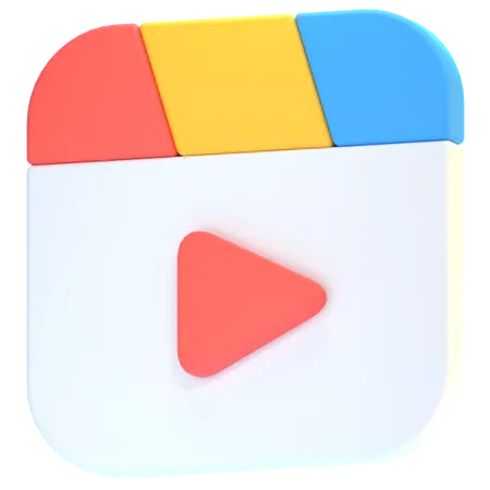 Video Player  3D Icon