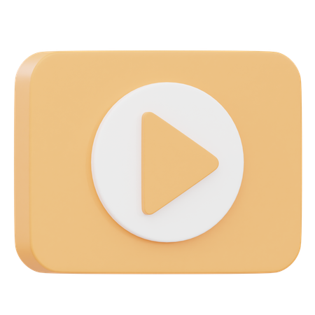 Video Player  3D Icon