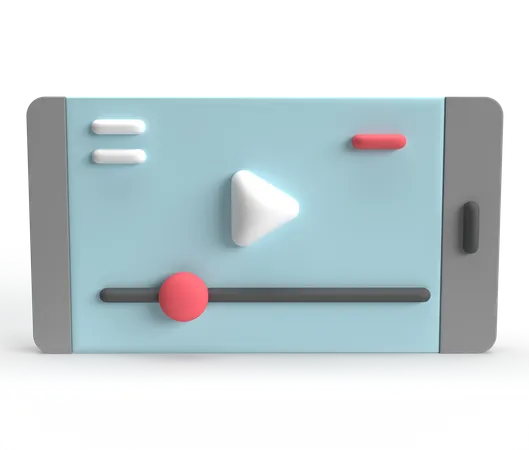 Video Player  3D Icon