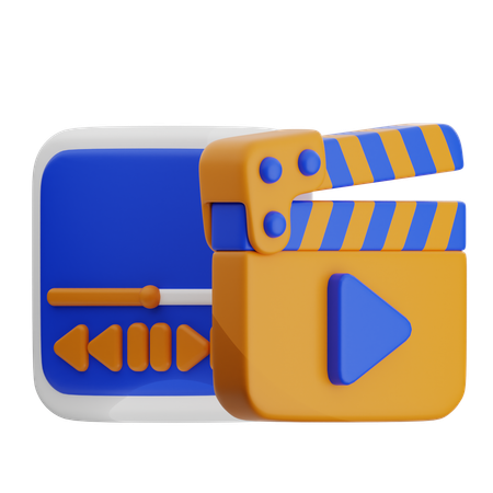 Video Player  3D Icon