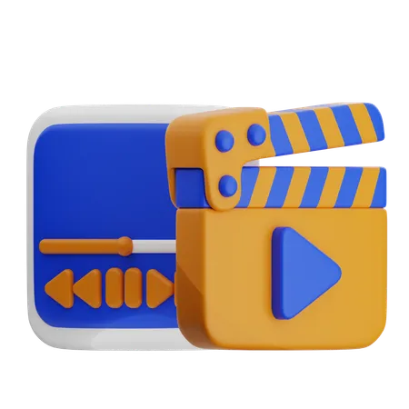 Video Player  3D Icon