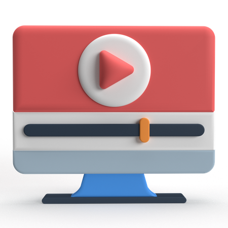 Video Player  3D Icon