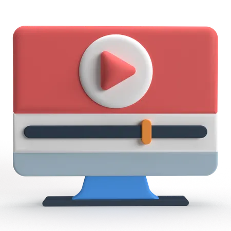 Video Player  3D Icon