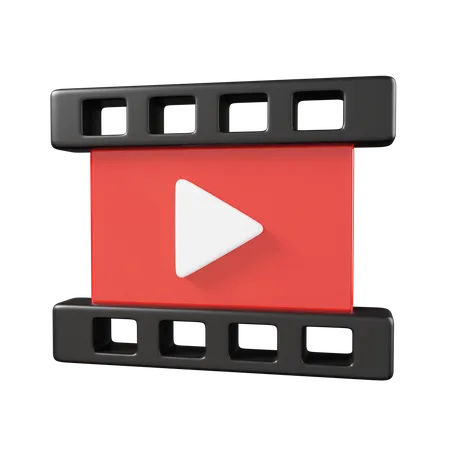 Video Player  3D Icon