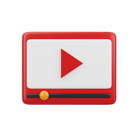 Video Player  3D Icon