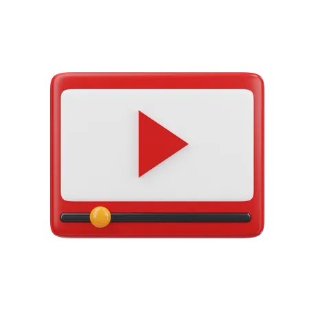 Video Player  3D Icon