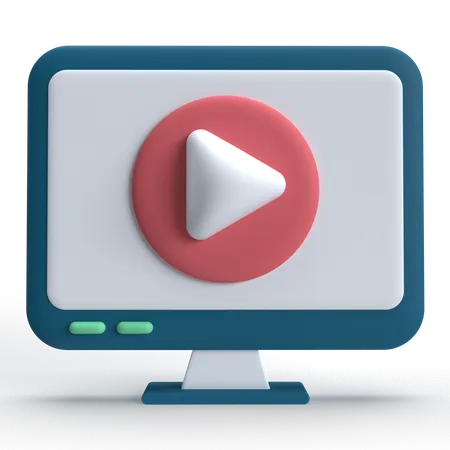 Video Player  3D Icon