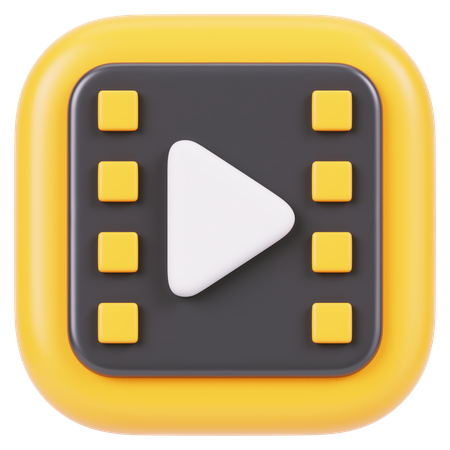 Video Player  3D Icon