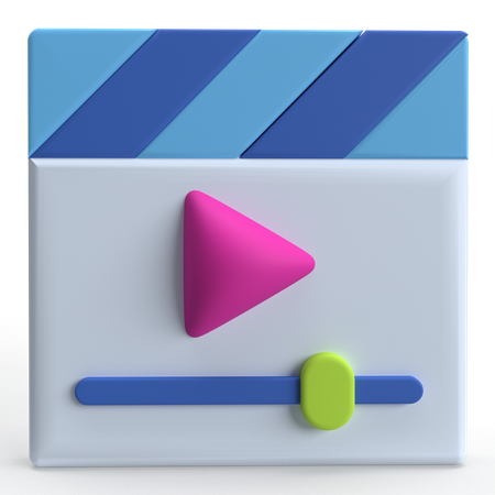 Video Player  3D Icon