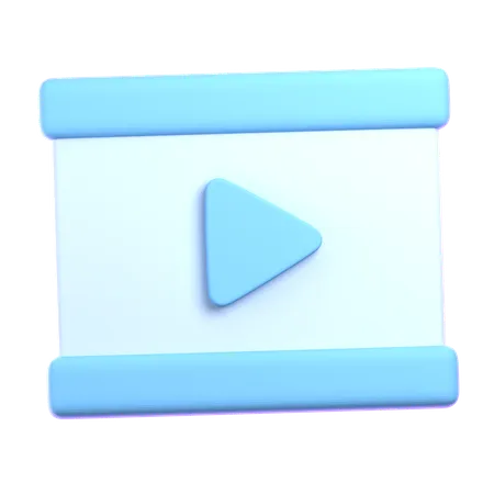 Video Player  3D Icon