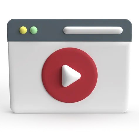 Video Player  3D Icon