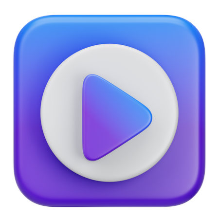 Video Player  3D Icon