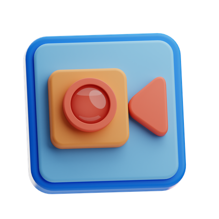Video Player  3D Icon