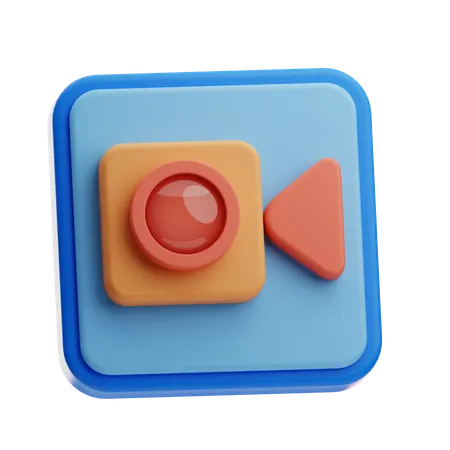 Video Player  3D Icon