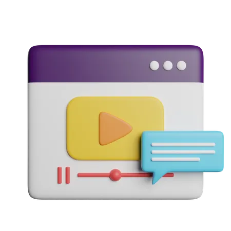 Video Player  3D Icon