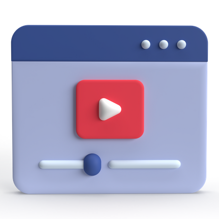 Video Player  3D Icon