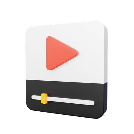 Video Player  3D Icon