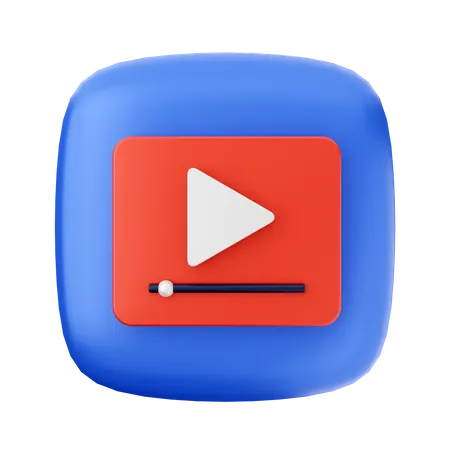 Video Player  3D Icon