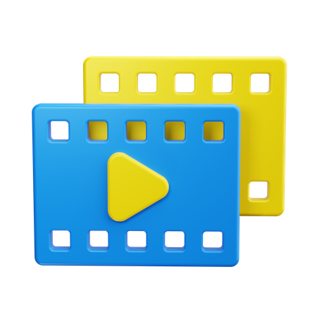 Video Player  3D Icon