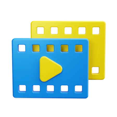 Video Player  3D Icon