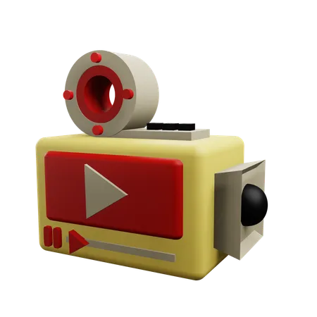 Video Player  3D Icon