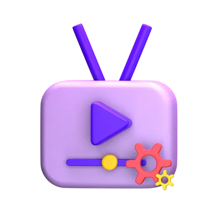 Video Player  3D Icon