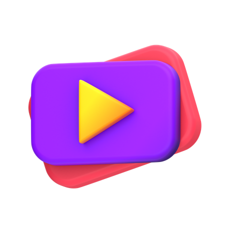 Video Player  3D Icon