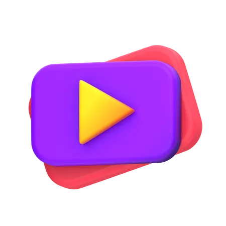 Video Player  3D Icon