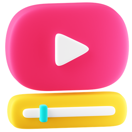 Video Player  3D Icon