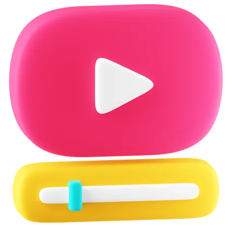 Video Player  3D Icon