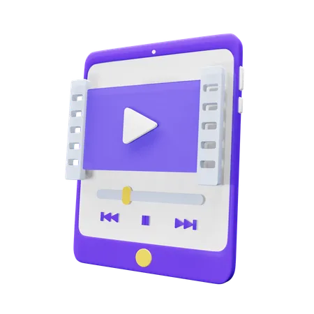 Video Player  3D Icon