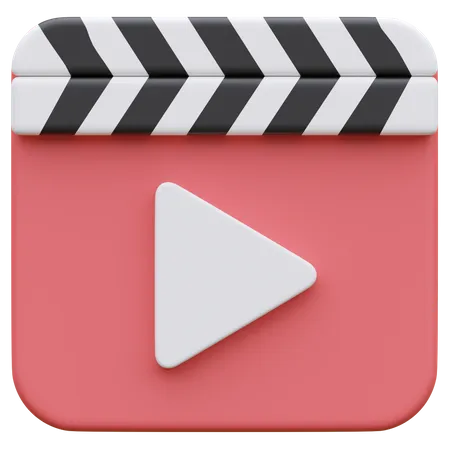 Video Player  3D Icon