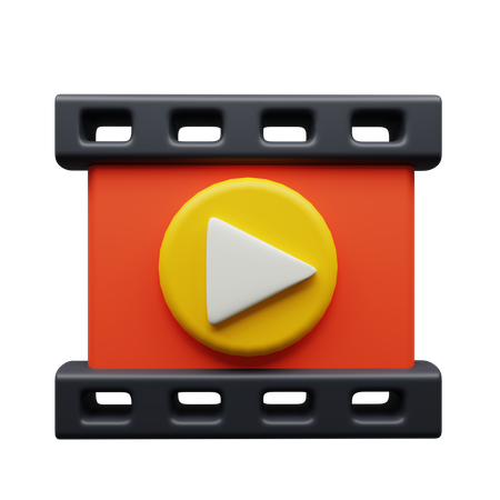 Video Player  3D Icon